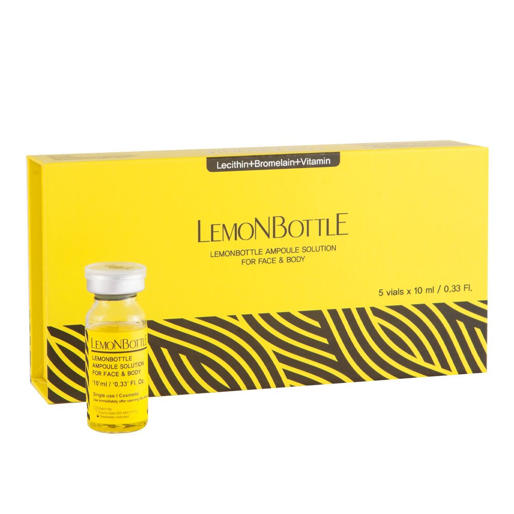 Lemon Bottle Ampoule Solution For Face And Body