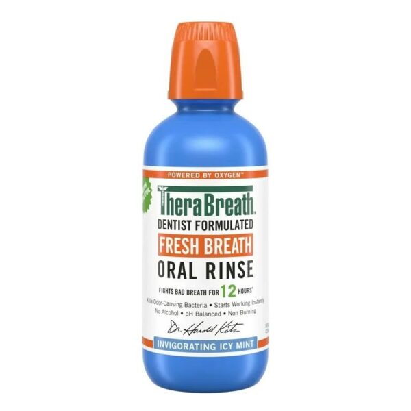 Thera Breath Invigorating Icy Mint Fresh Breath Oral Rinse
