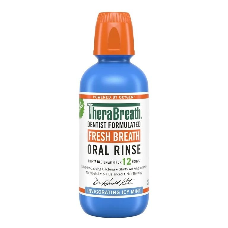 Thera Breath Invigorating Icy Mint Fresh Breath Oral Rinse