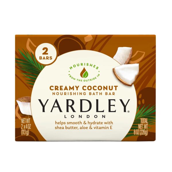Yardley Creamy Coconut Soap 100g | Moisturizing Bath Bar