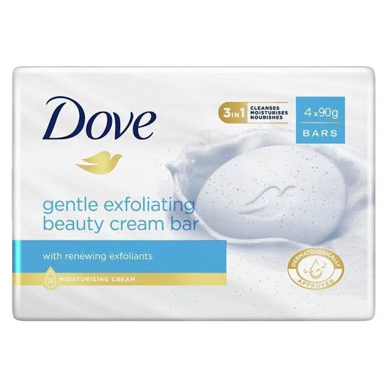 Dove Gentle Exfoliating Beauty Bar Soap | Deep Cleansing & Moisturizing