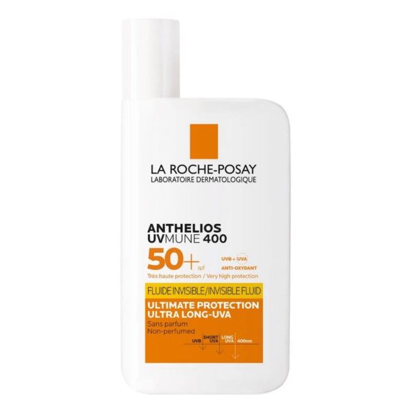 La Roche-Posay UVMune 400 SPF50+ Invisible Fluid 50ml | Ultra-Long UVA Protection