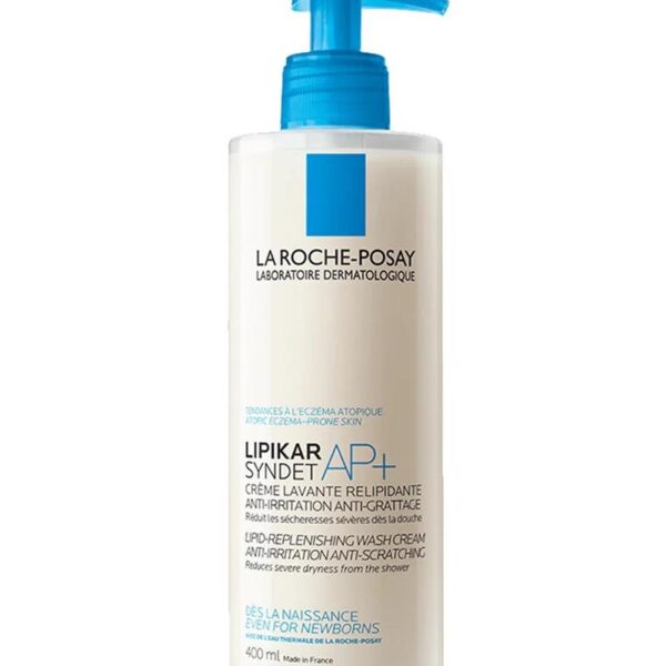 La Roche-Posay Lipikar Syndet AP+ 400ml | Gentle Cleanser for Eczema-Prone Skin