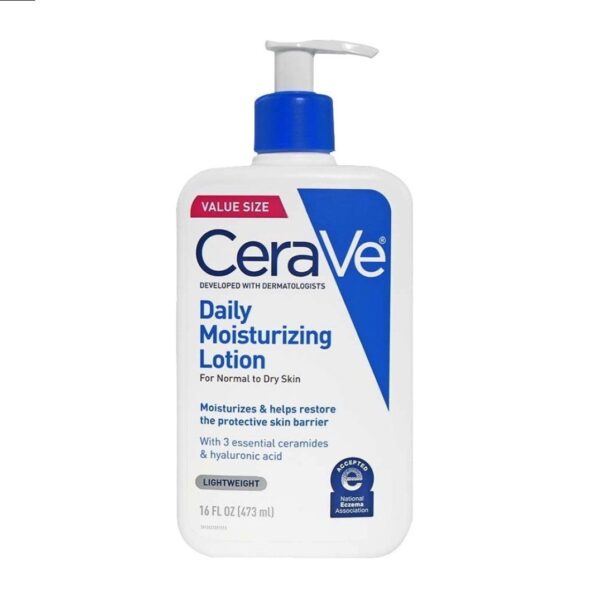 CeraVe Daily Moisturizing Lotion  | Lightweight Face & Body Moisturizer for Dry & Sensitive Skin 473ml