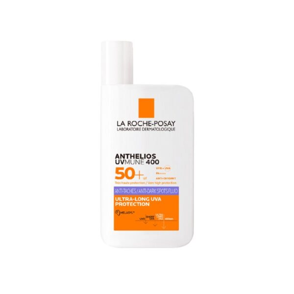 La Roche-Posay Anthelios UVMune 400 Anti-Pigment Fluid SPF 50+  | Ultra UVA/UVB Protection & Anti-Pigment Sunscreen 50ml