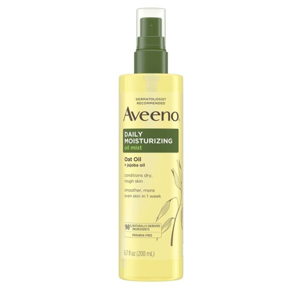 Aveeno Daily Moisturizing Oil Mist | Oat Oil & Jojoba Body Spray for Dry Skin 200ml