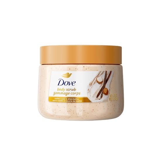 Dove Body Scrub Vanilla Sugar & Shea Butter Exfoliating Polish 15oz (425g)