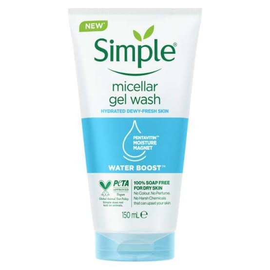 Simple Micellar Facial Cleanser Gentle Hydrating Face Wash×12pcs