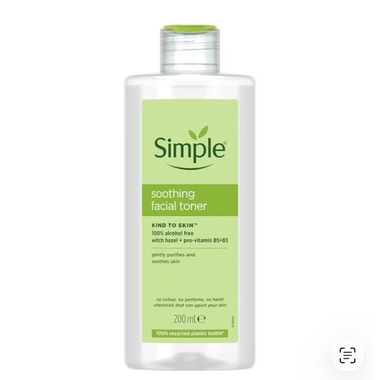 Simple Facial Toner for Sensitive Skin – Soothing & Hydrating ×12 pcs