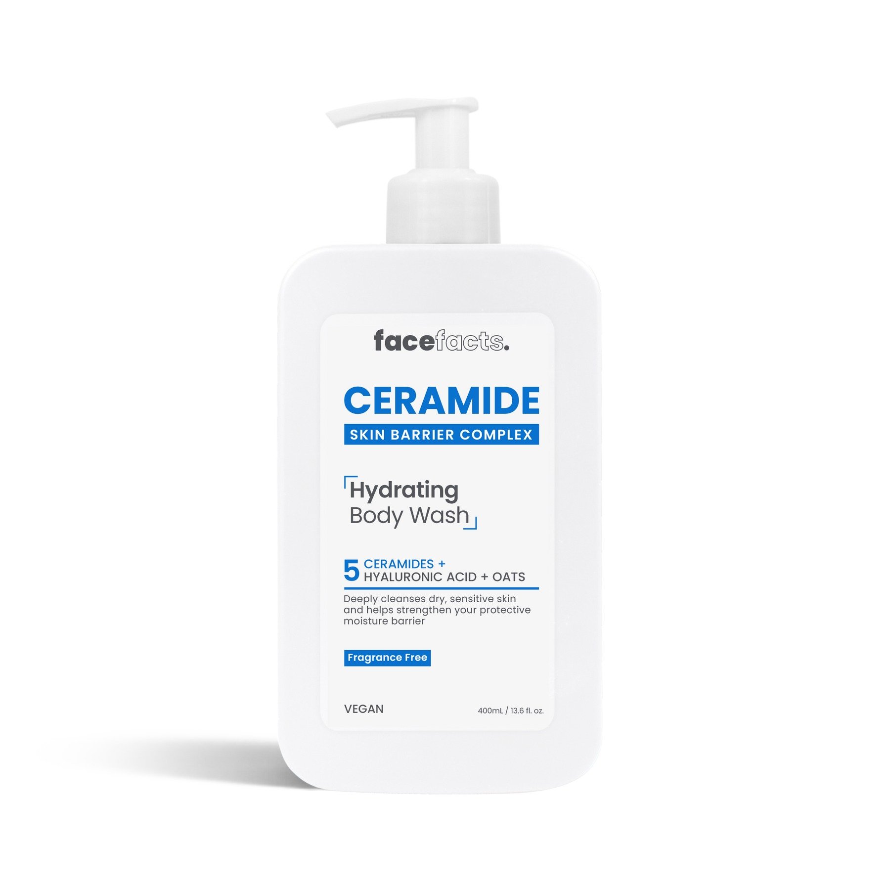 FaceFacts Moisturizing Hydrating Body Wash (Ceramide + Hyaluronic Acid) ×12pcs