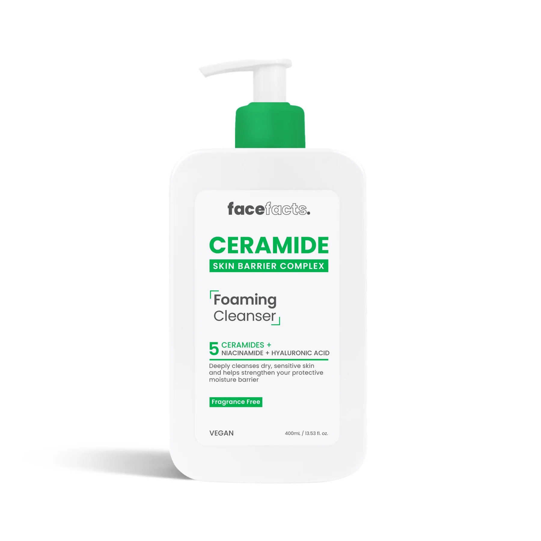 Facefact ceramide foaming cleanser 400ml X 12pcs